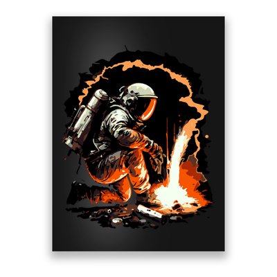 Parody Of Astronaut Becoming A Welder In Space Poster