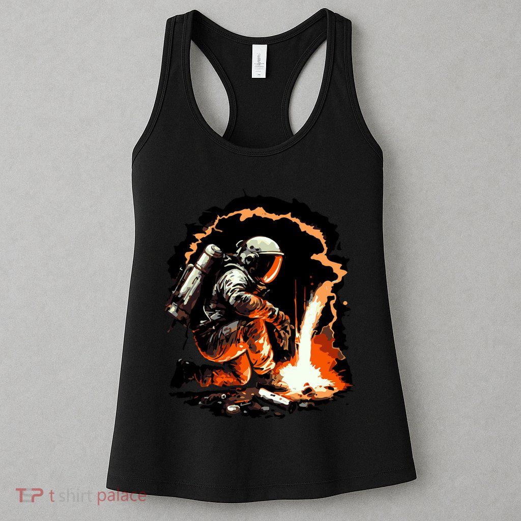 Parody Of Astronaut Becoming A Welder In Space Womens Tank Top