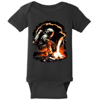 Parody Of Astronaut Becoming A Welder In Space Baby Bodysuit