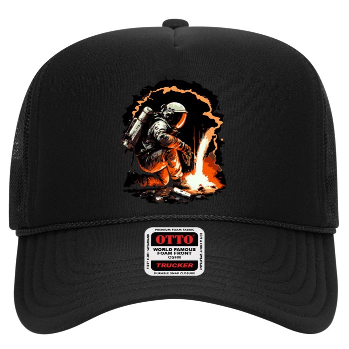 Parody Of Astronaut Becoming A Welder In Space Hat