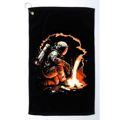 Parody Of Astronaut Becoming A Welder In Space Golf Towel