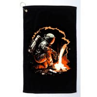 Parody Of Astronaut Becoming A Welder In Space Golf Towel