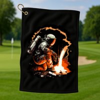 Parody Of Astronaut Becoming A Welder In Space Golf Towel