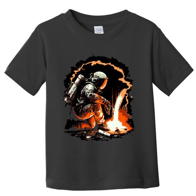 Parody Of Astronaut Becoming A Welder In Space Toddler T-Shirt