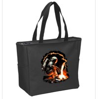 Parody Of Astronaut Becoming A Welder In Space Zip Tote Bag