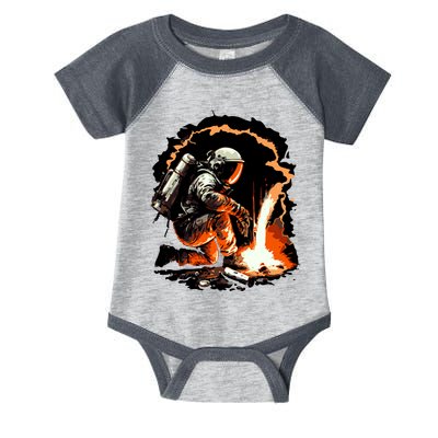 Parody Of Astronaut Becoming A Welder In Space Infant Baby Jersey Bodysuit
