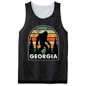 Printed on Back Georgia and a Bigfoot or a Sasquatch Mesh Reversible Basketball Jersey Tank