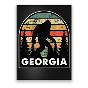 Printed on Back Georgia and a Bigfoot or a Sasquatch Poster