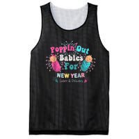 Poppin Out Babies For The New Year Labor & Delivery 2025 Mesh Reversible Basketball Jersey Tank