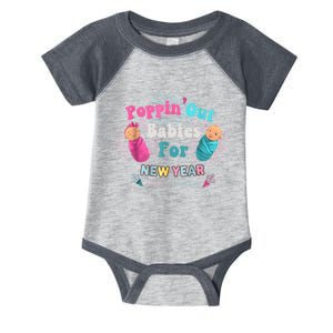 Poppin Out Babies For The New Year Labor & Delivery 2025 Infant Baby Jersey Bodysuit