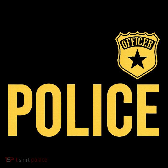 Police Officer Badge Police Uniform Officer Costume T-Shirt