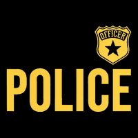 Police Officer Badge Police Uniform Officer Costume V-Neck T-Shirt