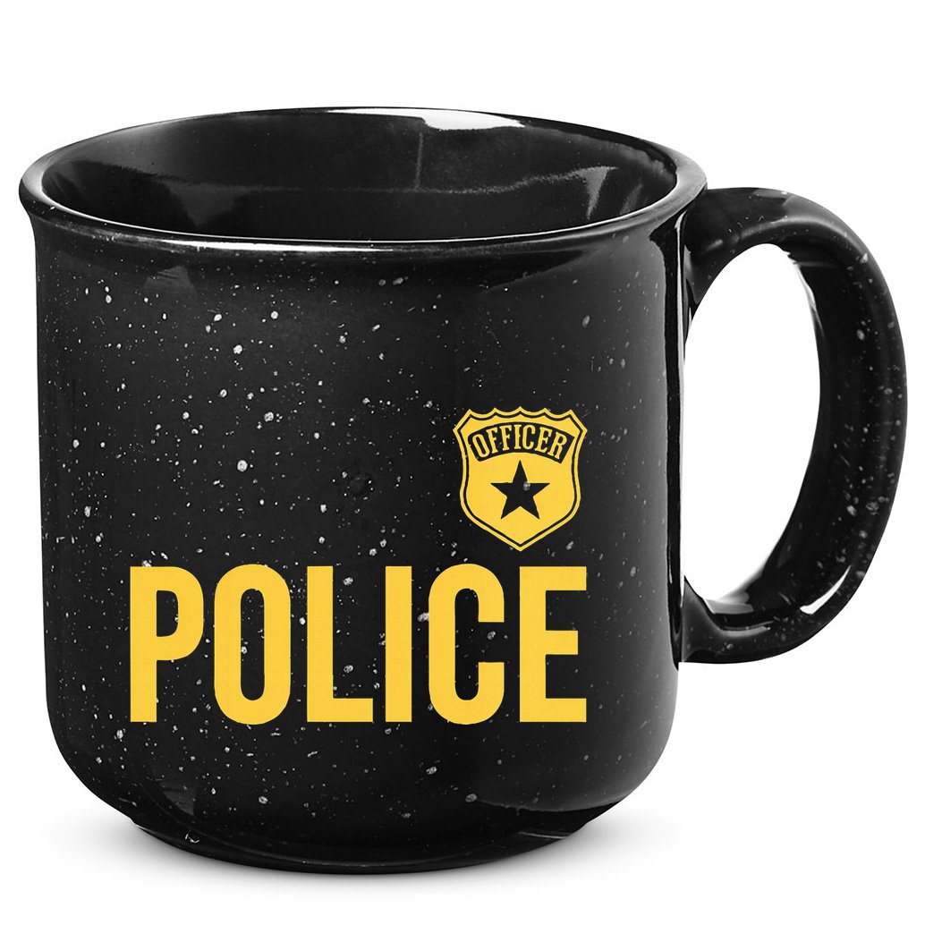 Police Officer Badge Police Uniform Officer Costume 15oz Campfire Ceramic Mug