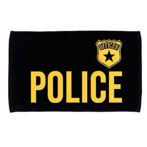 Police Officer Badge Police Uniform Officer Costume Microfiber Hand Towel