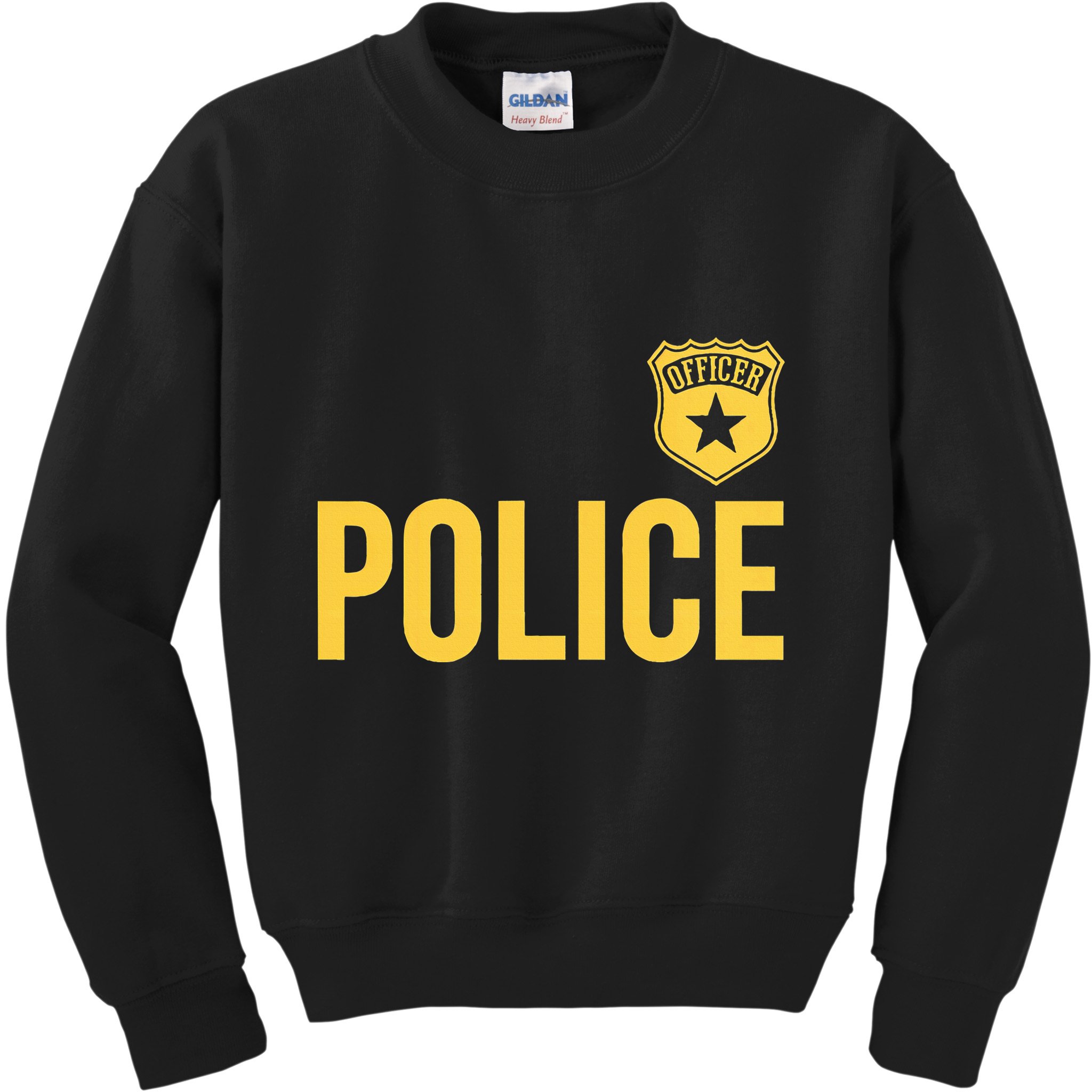 Police Officer Badge Police Uniform Officer Costume Kids Sweatshirt