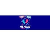 Pink Or Blue Memaw Loves You Gender Reveal Memaw Gift Bumper Sticker