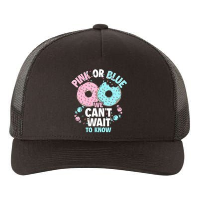 Pink Or Blue We Cant Wait To Know Donut Gender Reveal Yupoong Adult 5-Panel Trucker Hat