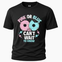 Pink Or Blue We Cant Wait To Know Donut Gender Reveal Cooling Performance Crew T-Shirt