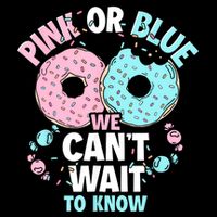 Pink Or Blue We Cant Wait To Know Donut Gender Reveal Cooling Performance Crew T-Shirt