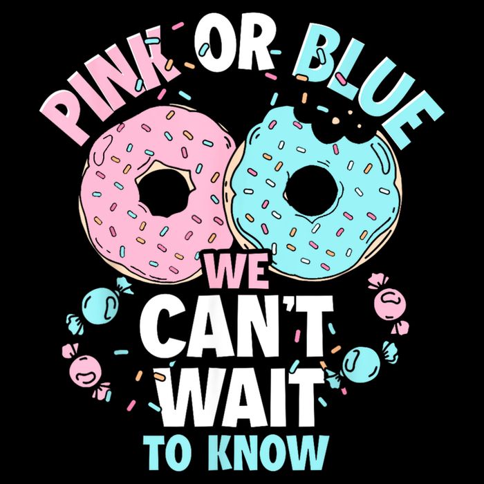 Pink Or Blue We Cant Wait To Know Donut Gender Reveal Cooling Performance Crew T-Shirt