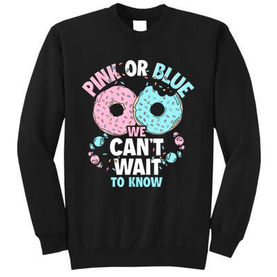 Pink Or Blue We Cant Wait To Know Donut Gender Reveal Sweatshirt