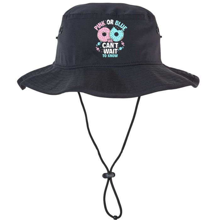 Pink Or Blue We Cant Wait To Know Donut Gender Reveal Legacy Cool Fit Booney Bucket Hat