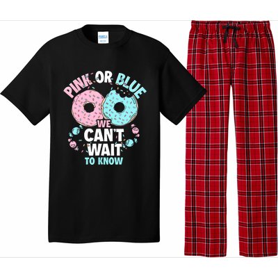 Pink Or Blue We Cant Wait To Know Donut Gender Reveal Pajama Set