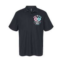 Pink Or Blue We Cant Wait To Know Donut Gender Reveal Softstyle Adult Sport Polo