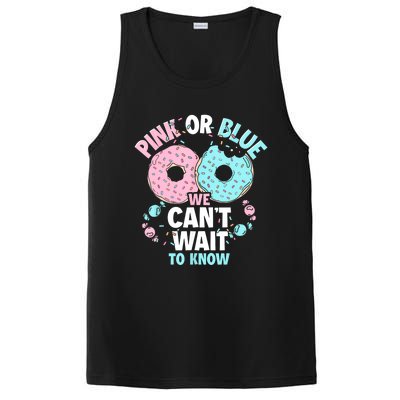 Pink Or Blue We Cant Wait To Know Donut Gender Reveal PosiCharge Competitor Tank