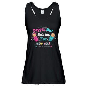 Poppin Out Babies For The New Year Labor & Delivery 2025 Ladies Essential Flowy Tank