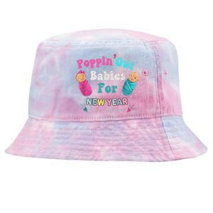 Poppin Out Babies For The New Year Labor & Delivery 2025 Tie-Dyed Bucket Hat