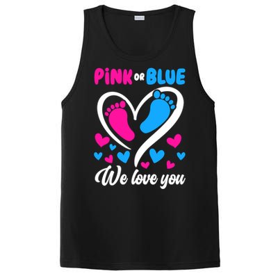 Pink Or Blue We Love You Gender Reveal Gift PosiCharge Competitor Tank