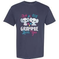 Pink Or Blue Grammie Loves You ElephantsBaby Gender Reveal Garment-Dyed Heavyweight T-Shirt