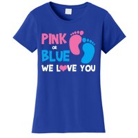 Pink Or Blue We Love You Gender Reveal Gift Women's T-Shirt