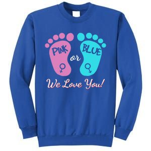 Pink Or Blue We Love You Gender Reveal Great Gift Sweatshirt