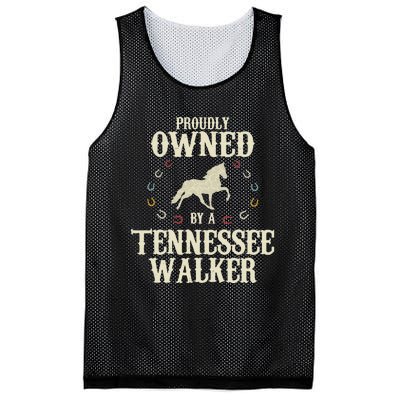 Proudly Owned By A Horse Father Mother Tennessee Walker Mesh Reversible Basketball Jersey Tank