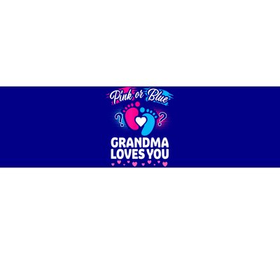 Pink Or Blue Grandma Loves You Gift Gender Reveal Cool Gift Bumper Sticker