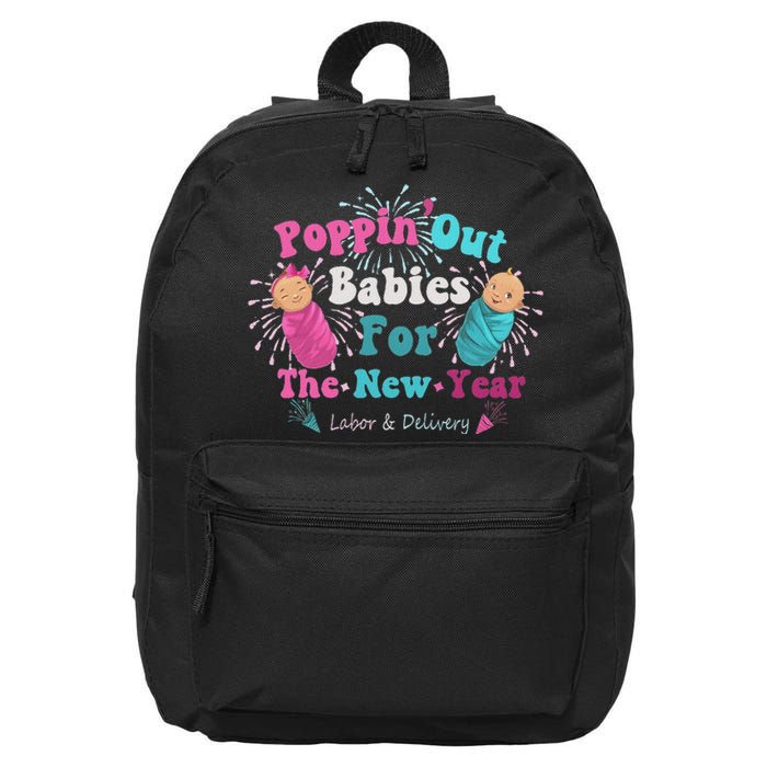 Poppin Out Babies For The New Year Labor & Delivery 2025 16 in Basic Backpack