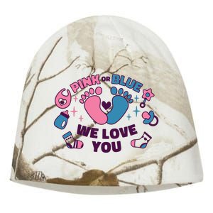 Pink Or Blue We Love You Pregnancy Reveal Kati - Camo Knit Beanie