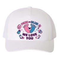 Pink Or Blue We Love You Pregnancy Reveal Yupoong Adult 5-Panel Trucker Hat