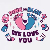 Pink Or Blue We Love You Pregnancy Reveal Kids Hoodie