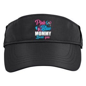 Pink Or Blue Mommy Loves You Gender Baby Reveal Party Adult Drive Performance Visor