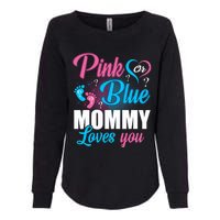 Pink Or Blue Mommy Loves You Gender Baby Reveal Party Womens California Wash Sweatshirt