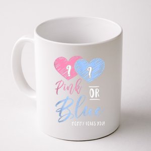 Pink Or Blue Mommy Loves You Gift Gender Reveal Tank Top Coffee Mug