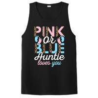 Pink Or Blue Auntie Loves You Gender Reveal Baby Shower Aunt PosiCharge Competitor Tank