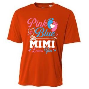 Pink Or Blue Mimi Loves You Gender Reveal Baby Party Cooling Performance Crew T-Shirt