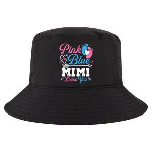 Pink Or Blue Mimi Loves You Gender Reveal Baby Party Cool Comfort Performance Bucket Hat