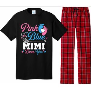 Pink Or Blue Mimi Loves You Gender Reveal Baby Party Pajama Set