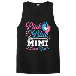 Pink Or Blue Mimi Loves You Gender Reveal Baby Party PosiCharge Competitor Tank