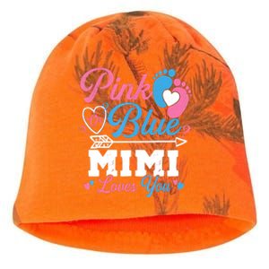 Pink Or Blue Mimi Loves You Gender Reveal Baby Party Kati - Camo Knit Beanie